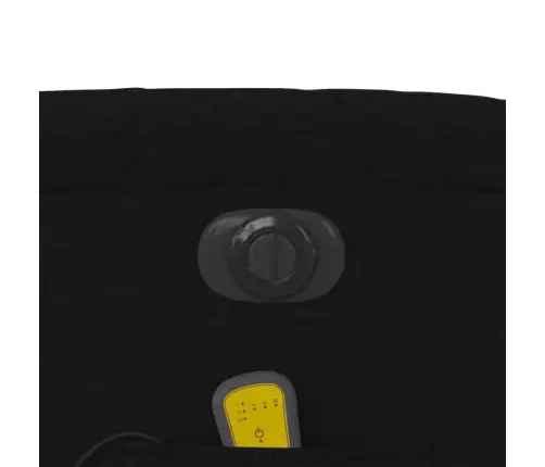 Elektrinis Atlošiamas Masažinis Krėslas, Juodas, Audinys