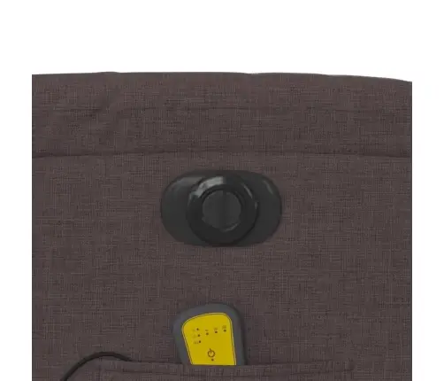 Elektrisks Masāžas Krēsls, Atgāžams, Tumši Brūns Audums Vidaxl Elektrisks Masāžas Krēsls, Atgāžams, Tumši Brūns Audums Vidaxl