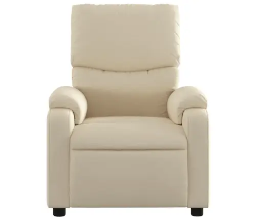 Elektrisks Masāžas Krēsls, Atgāžams, Krēmkrāsas Audums Vidaxl Elektrisks Masāžas Krēsls, Atgāžams, Krēmkrāsas Audums Vidaxl