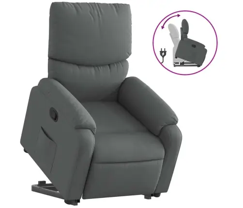 Püsti Tõusmist Toetav Tugitool, Tumehall, Kangas