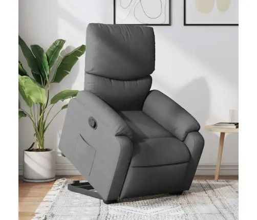 Püsti Tõusmist Toetav Tugitool, Tumehall, Kangas