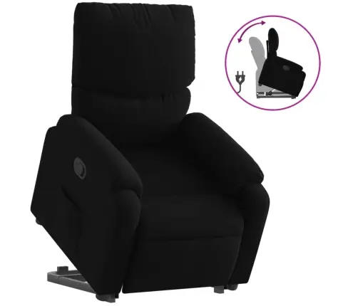 Püsti Tõusmist Toetav Tugitool, Must, Kangas