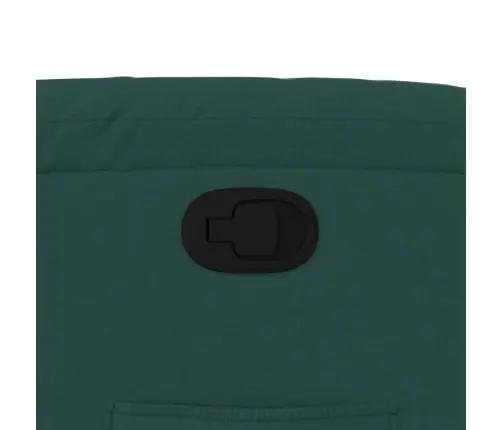 Atpūtas Krēsls, Paceļams, Atgāžams, Tumši Zaļš Audums Vidaxl