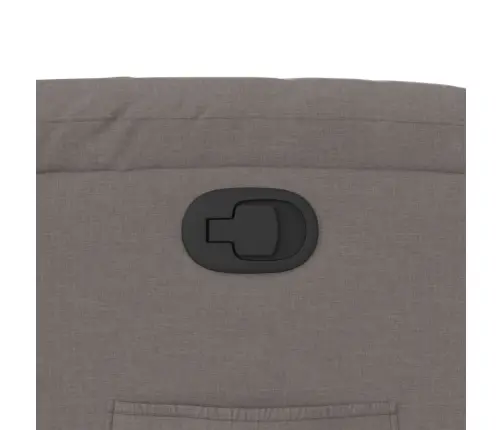 Atpūtas Krēsls, Paceļams, Atgāžams, Pelēkbrūns Audums Vidaxl