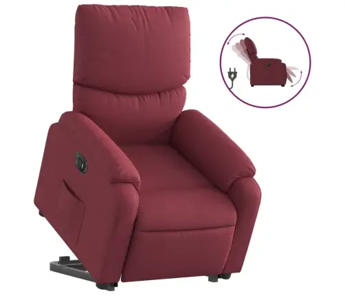 Elektrinis Atsistojantis Atlošiamas Krėslas, Vyno, Audinys