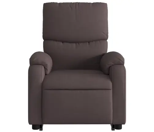 Elektrisks Masāžas Krēsls, Paceļams, Atgāžams, Brūns Audums Vidaxl