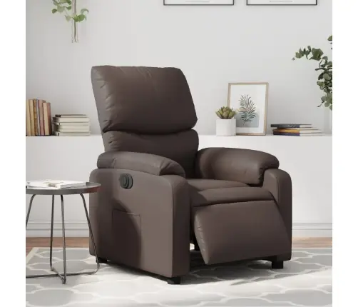 Elektrisks Atpūtas Krēsls, Brūna Mākslīgā Āda Vidaxl