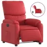Elektrisks Atpūtas Krēsls, Atgāžams, Sarkana Mākslīgā Āda Vidaxl