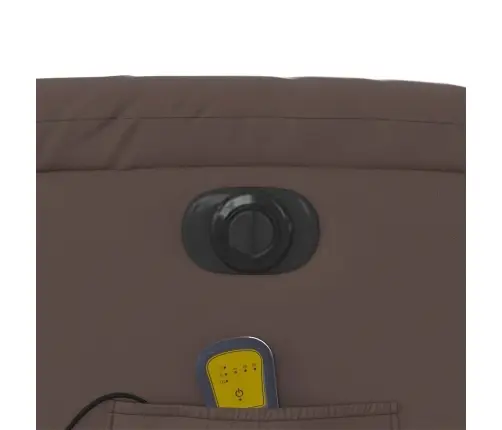 Elektrisks Masāžas Krēsls, Atgāžams, Brūna Mākslīgā Āda Vidaxl