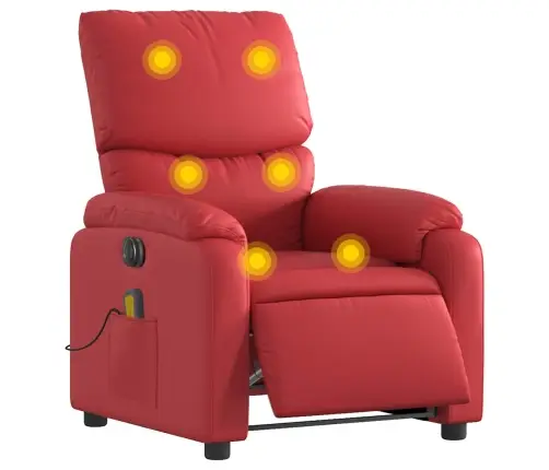 Elektriline Massaažitool, Punane, Kunstnahk