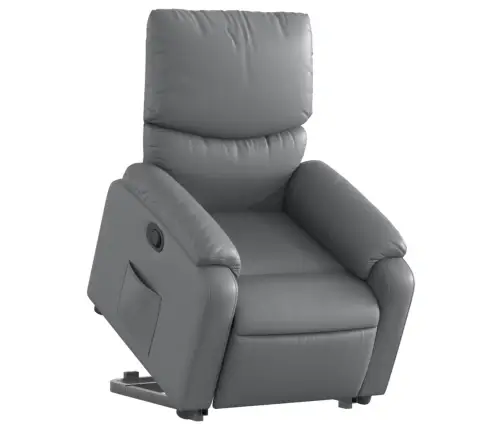 Püsti Tõusmist Toetav Tugitool, Hall, Kunstnahk