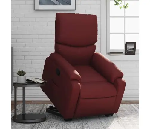 Püstitõusmist Toetav Tugitool, Veinipunane, Kunstnahk