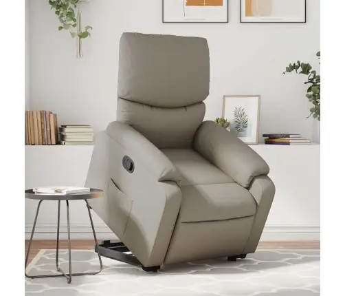 Atpūtas Krēsls, Paceļams, Kapučīno Krāsas Mākslīgā Āda Vidaxl