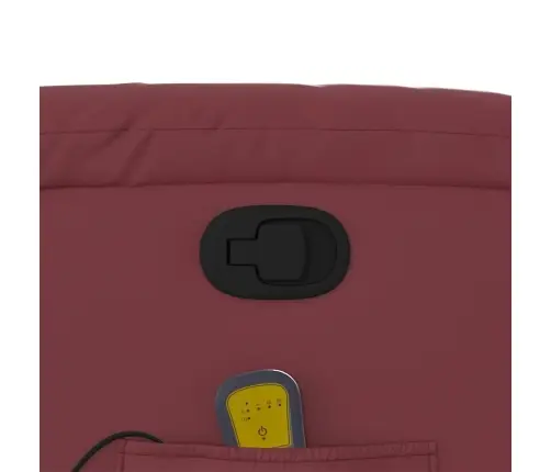 Masāžas Krēsls, Paceļams, Atgāžams, Vīnsarkana Mākslīgā Āda Vidaxl