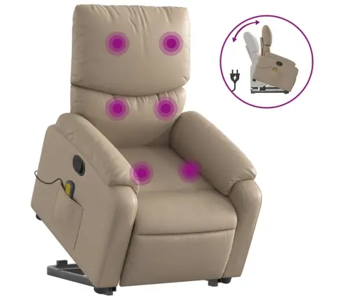 Püstitõusmist Toetav Tugitool, Cappuccino, Kunstnahk