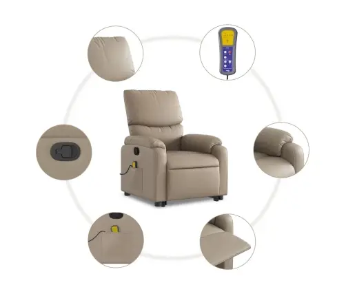 Püstitõusmist Toetav Tugitool, Cappuccino, Kunstnahk