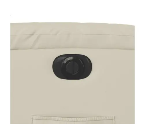 Elektrisks Atpūtas Krēsls, Paceļams, Krēmkrāsas Mākslīgā Āda Vidaxl