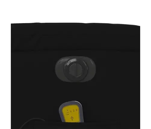 Atsistojantis Masažinis Krėslas, Juodas, Dirbtinė Oda