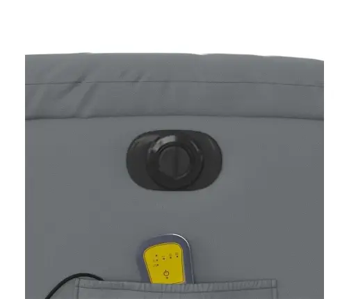 Masāžas Krēsls, Paceļams, Atgāžams, Pelēka Mākslīgā Āda Vidaxl