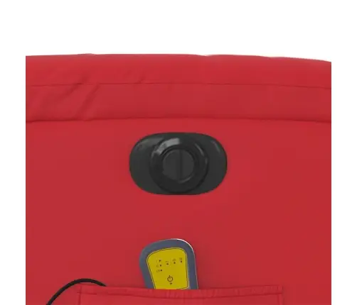 Atsistojantis Masažinis Krėslas, Raudonas, Dirbtinė Oda