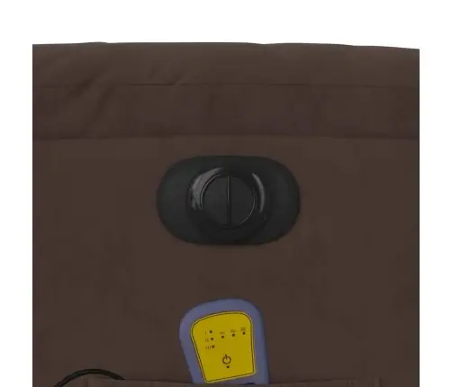 Elektrinis Masažinis Krėslas, Rudas, Mikropluošto Audinys