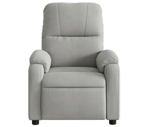 Elektrisks Masāžas Krēsls, Gaiši Pelēks Mikrošķiedras Audums Vidaxl