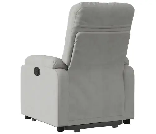 Paceļams Atpūtas Krēsls, Gaiši Pelēks Mikrošķiedras Audums Vidaxl