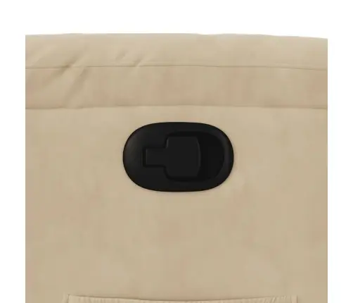 Paceļams Atpūtas Krēsls, Krēmkrāsas Mikrošķiedras Audums Vidaxl