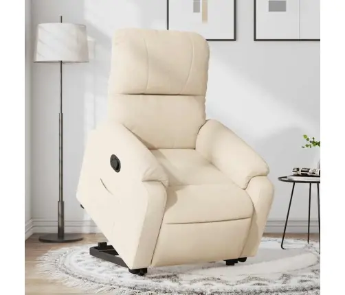 Atpūtas Krēsls, Paceļams, Atgāžams, Bēšs Mikrošķiedras Audums Vidaxl