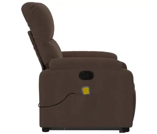 Püsti Tõusmist Toetav Massaažitool, Pruun, Mikrofiiber Kangas