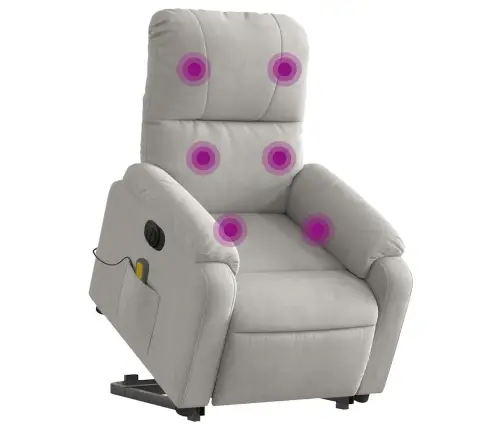 Elektriline Püsti Tõusmist Toetav Massaažitool, Helehall