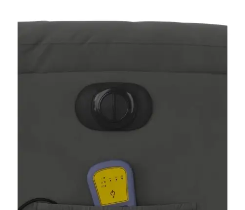 Elektrisks Masāžas Krēsls, Tumši Pelēks Mikrošķiedras Audums Vidaxl