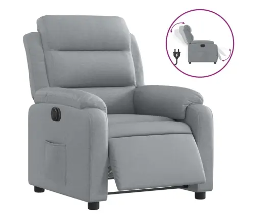 Elektrisks Atpūtas Krēsls, Atgāžams, Gaiši Pelēks Audums Vidaxl Elektrisks Atpūtas Krēsls, Atgāžams, Gaiši Pelēks Audums Vidaxl