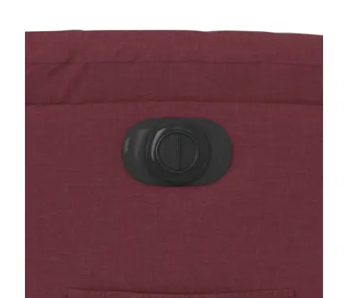 Elektrisks Atpūtas Krēsls, Atgāžams, Vīnsarkans Audums Vidaxl