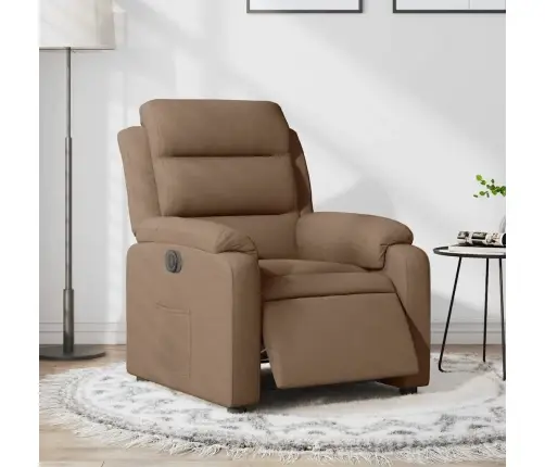 Elektrisks Atpūtas Krēsls, Atgāžams, Brūns Audums Vidaxl Elektrisks Atpūtas Krēsls, Atgāžams, Brūns Audums Vidaxl
