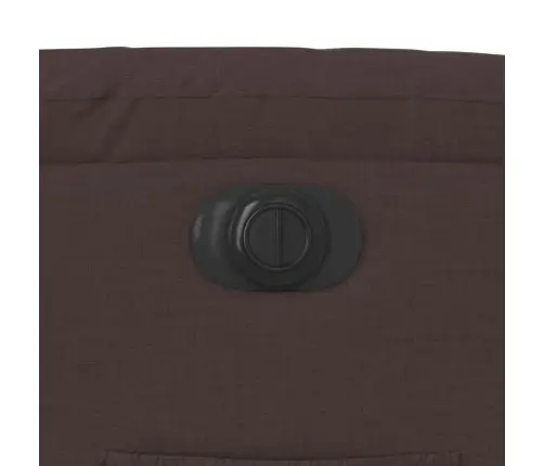 Elektrisks Atpūtas Krēsls, Atgāžams, Tumši Brūns Audums Vidaxl