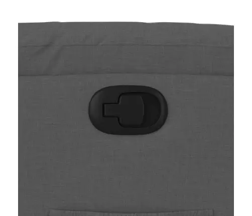 Atpūtas Krēsls, Paceļams, Atgāžams, Tumši Pelēks Audums Vidaxl