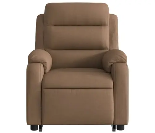 Atpūtas Krēsls, Paceļams, Atgāžams, Brūns Audums Vidaxl