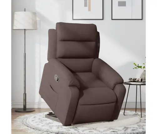 Püsti Tõusmist Toetav Tugitool, Tumepruun, Kangas