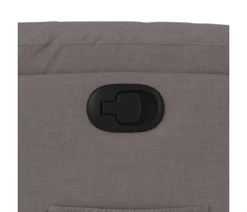 Atpūtas Krēsls, Paceļams, Atgāžams, Pelēkbrūns Audums Vidaxl