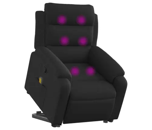 Püsti Tõusmist Toetav Massaažitool, Must, Kangas