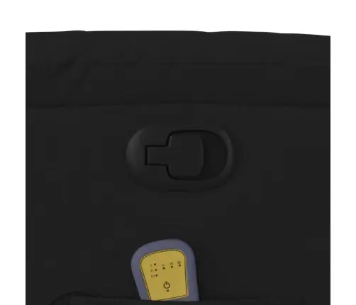 Püsti Tõusmist Toetav Massaažitool, Must, Kangas