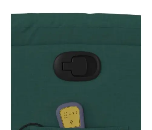 Atsistojantis Masažinis Krėslas, Tamsiai Žalias, Audinys