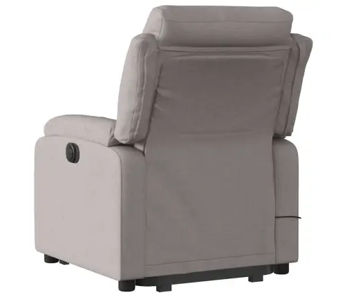 Atsistojantis Atlošiamas Masažinis Krėslas, Taupe, Audinys Atsistojantis Atlošiamas Masažinis Krėslas, Taupe, Audinys