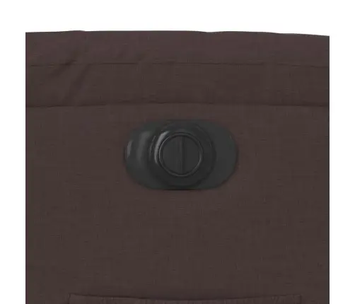 Elektrisks Atpūtas Krēsls, Paceļams/Atgāžams Tumši Brūns Audums Vidaxl