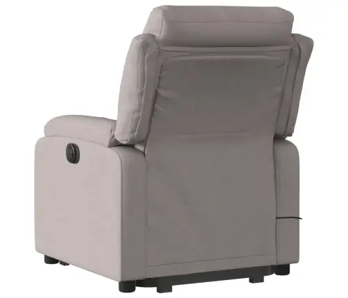 Elektrisks Masāžas Krēsls, Paceļams, Pelēkbrūns Audums Vidaxl Elektrisks Masāžas Krēsls, Paceļams, Pelēkbrūns Audums Vidaxl