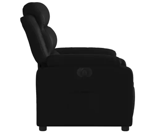 Elektrinis Atlošiamas Krėslas, Juodos Spalvos, Dirbtinė Oda