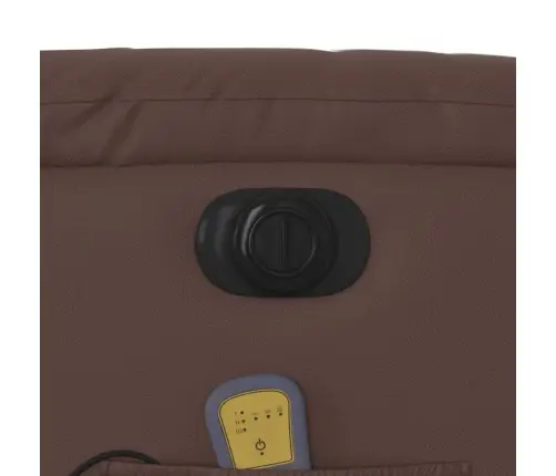 Elektrisks Masāžas Krēsls, Atgāžams, Brūna Mākslīgā Āda Vidaxl