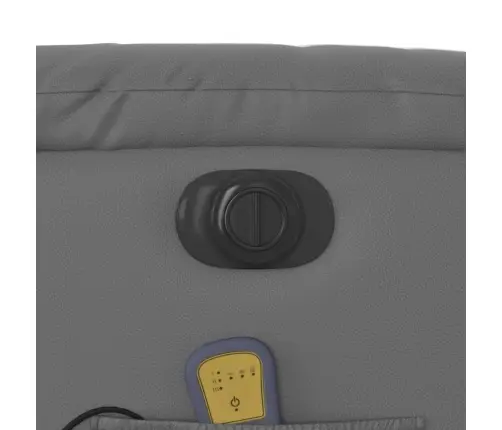 Elektrisks Masāžas Krēsls, Atgāžams, Pelēka Mākslīgā Āda Vidaxl