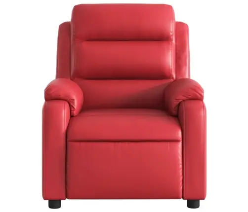 Elektrisks Masāžas Krēsls, Atgāžams, Sarkana Mākslīgā Āda Vidaxl